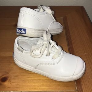 White toddler Keds shoes in great condition